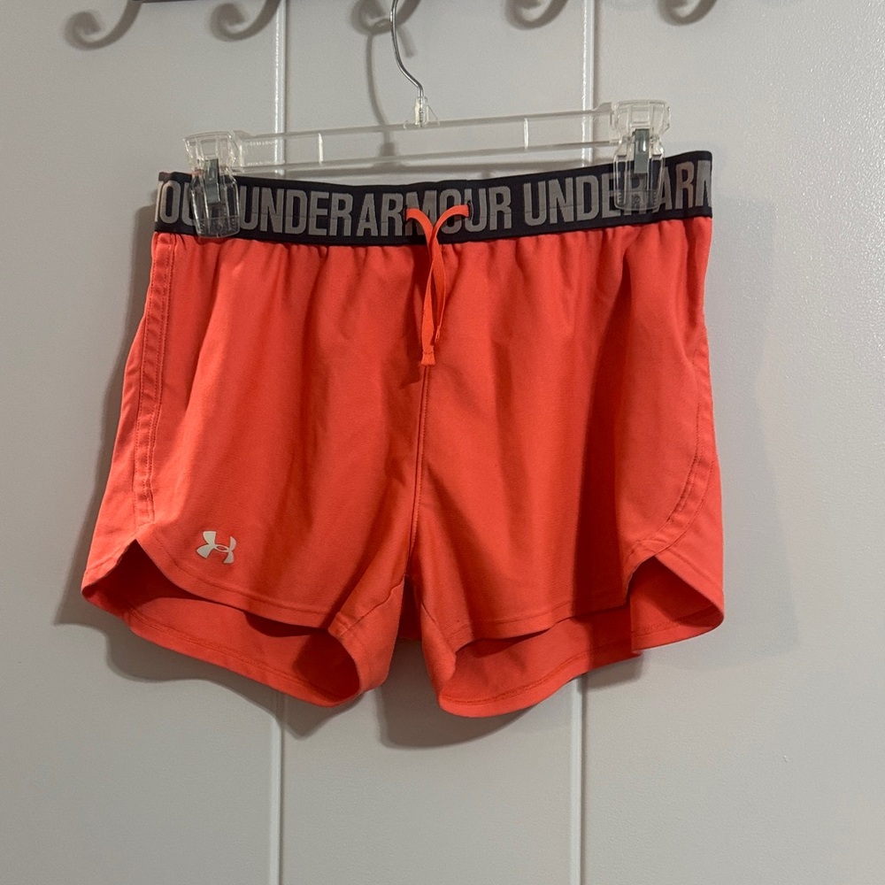 Under Armour Women's Vibrant Orange Athletic Shorts